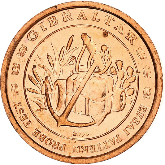 Gibraltár,
 
 2 euro centy,
 
 Fantasie-Euro-Moster